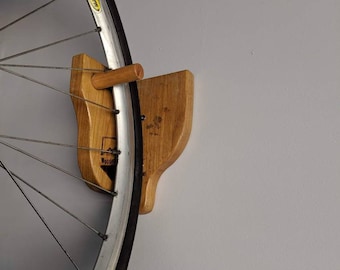 Estante de bicicleta colgante, colgador de bicicleta de pared, colgador de bicicleta de madera, portabicicletas