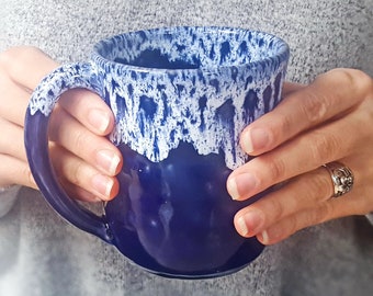 Big mug Ceramic mug Large mug Pottery mug Mother's Day Unique mug Large coffee mug Coffee gift Mugs pottery 500 ml 400 ml mug Husband Gift