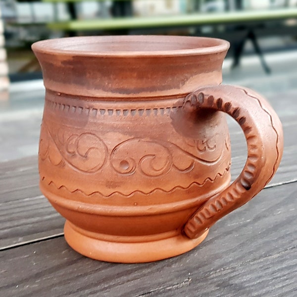 Ukrainian mug 10 oz Ceramic mugs Pottery mug Ukraine milked ceramic Ceramic mug handmade Ukraine Made in Ukraine