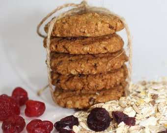 Oatmeal cookies with cranberries 1 lb Healthy Cookies from Ukraine Ghee Cookies Gift from Ukraine Big gift box Ukrainian christmas