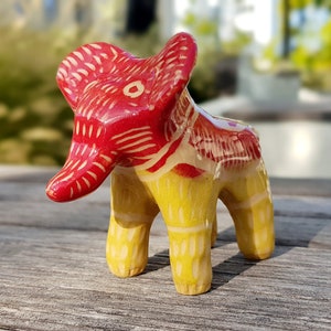 Ceramic sculpture Elephant 8 cm Ukraine art image 1