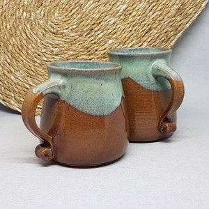 Pottery mug handmade 9oz Mugs handmade Ceramic mug stone Ukraine pottery Handmade coffee mug Minimalist mug Grandpa mug Rustic mug