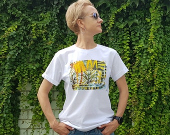 Afdrukken van de auteur Oekraïense T-shirt Oekraïense ethnos T-shirt Oekraïne T-shirt Oekraïens patriottische T-shirt Oekraïense tijger T-shirt gemaakt in Oekraïne
