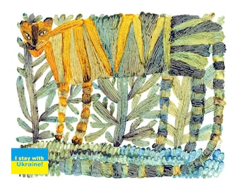 Digital Ukrainian art. Wall art.