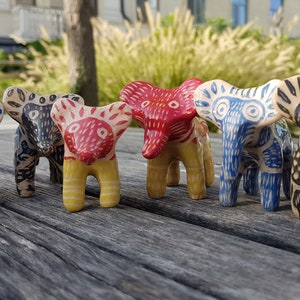 Ceramic sculpture Elephant 8 cm Ukraine art image 9