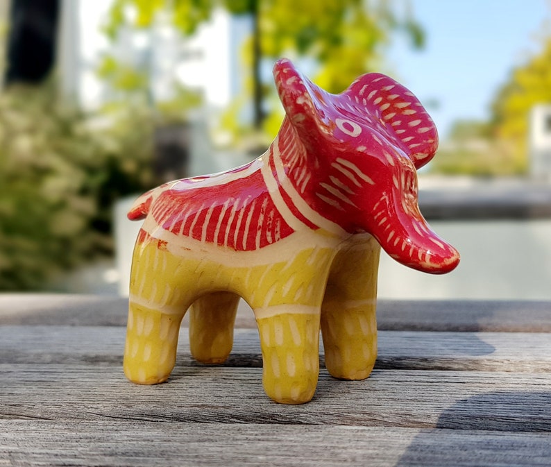 Ceramic sculpture Elephant 8 cm Ukraine art image 6