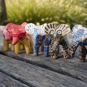 Ceramic sculpture Elephant 8 cm Ukraine art image 10