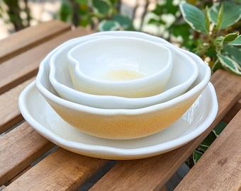 Handmade Ceramic Plate Set - Ukrainian Pottery, Fall Decor