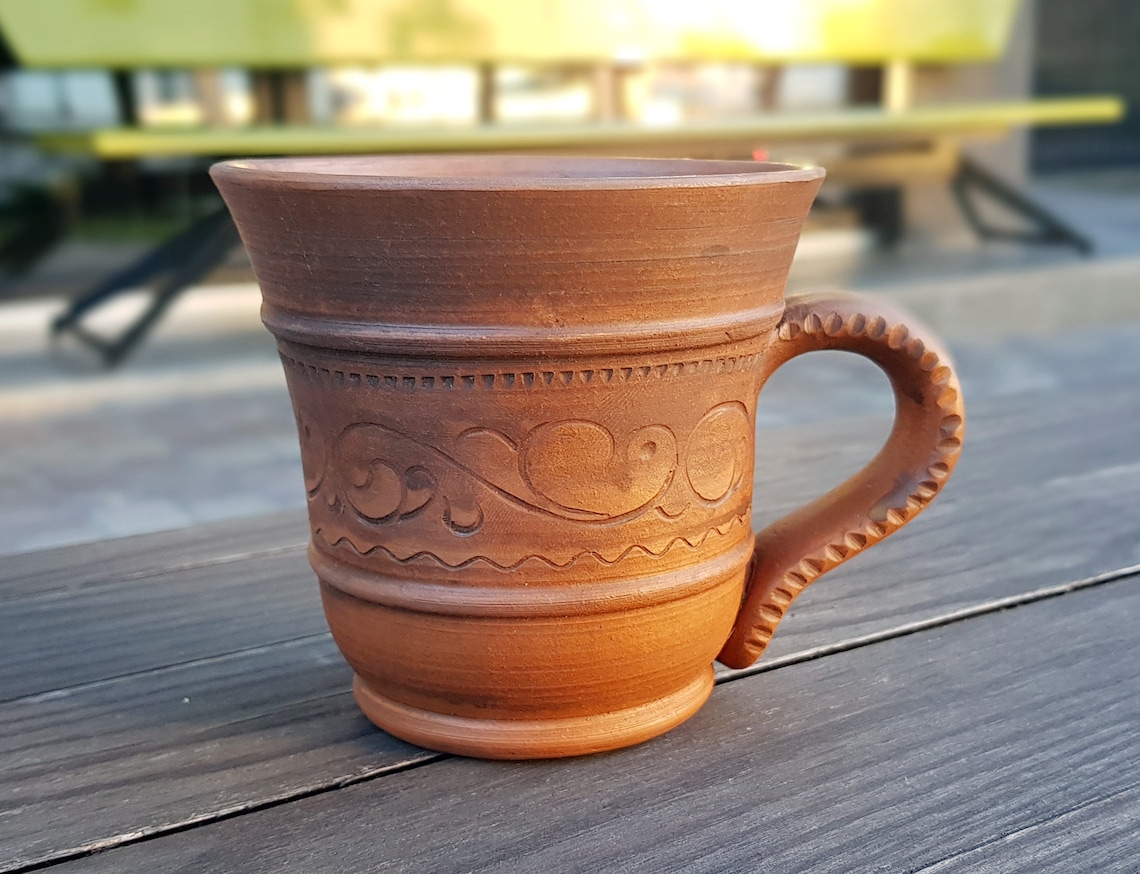 10 Oz Ukrainian Mug Ceramic Mugs Pottery Mug Ukraine Milked Etsy