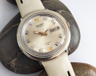 VIDEO* Rare "UFO" Vintage Seiko Automatic 7006 "UFO" Date 1970's Unisex Automatic Silver Dial Wristwatch Vintage Birthday Gift Japan Watches