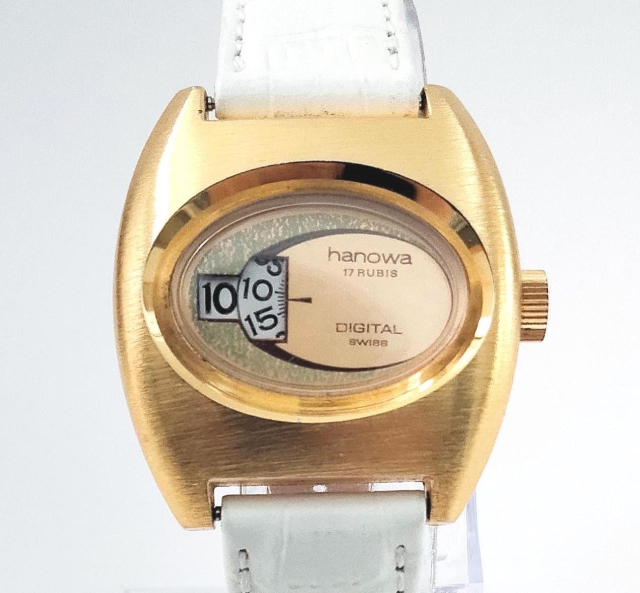 Digital Jump Hour Watch - Etsy
