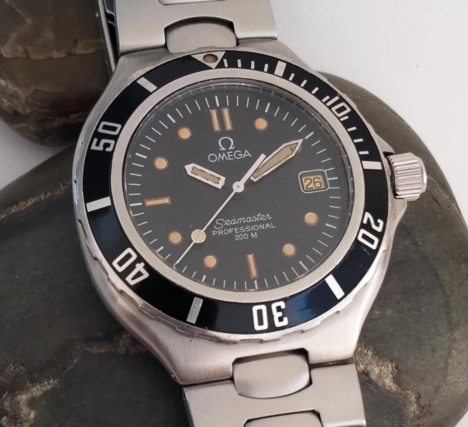 Video Amazing "OMEGA Seamaster Professional" 200m Pre James Bond Ref 396.1062 Date 38mm Dive Quartz Wristwatch Vintage Gifts Film Props