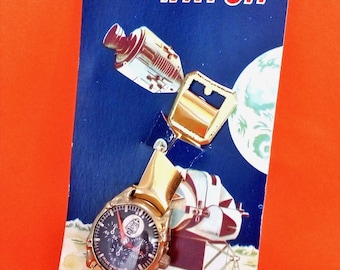 Vintage 1960's Toy Apollo Wristwatch NASA Rocket Spaceman