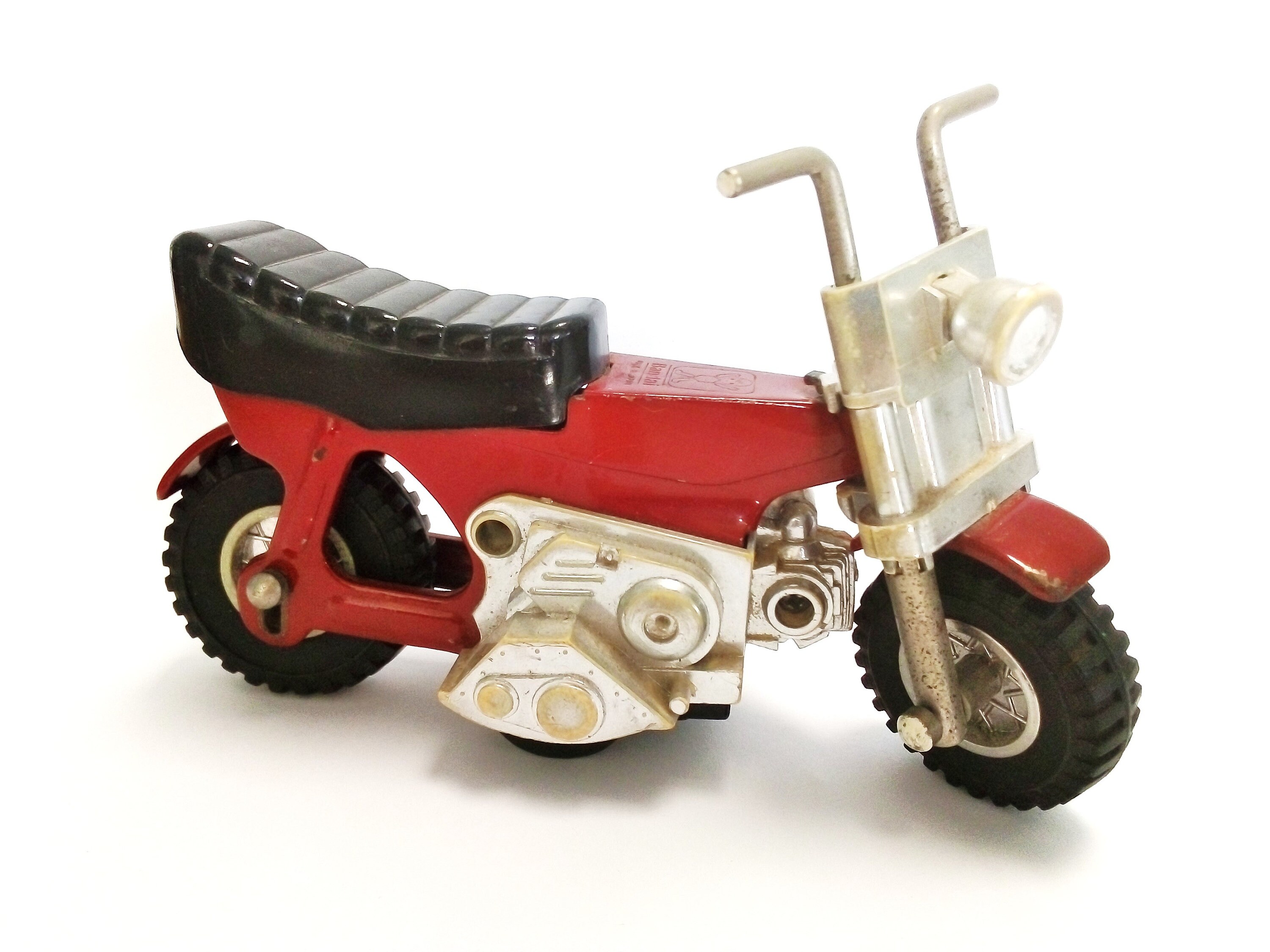 Rare Vintage Red Honda Monkey Bike Motorcycle Bandai Tin Toy Etsy