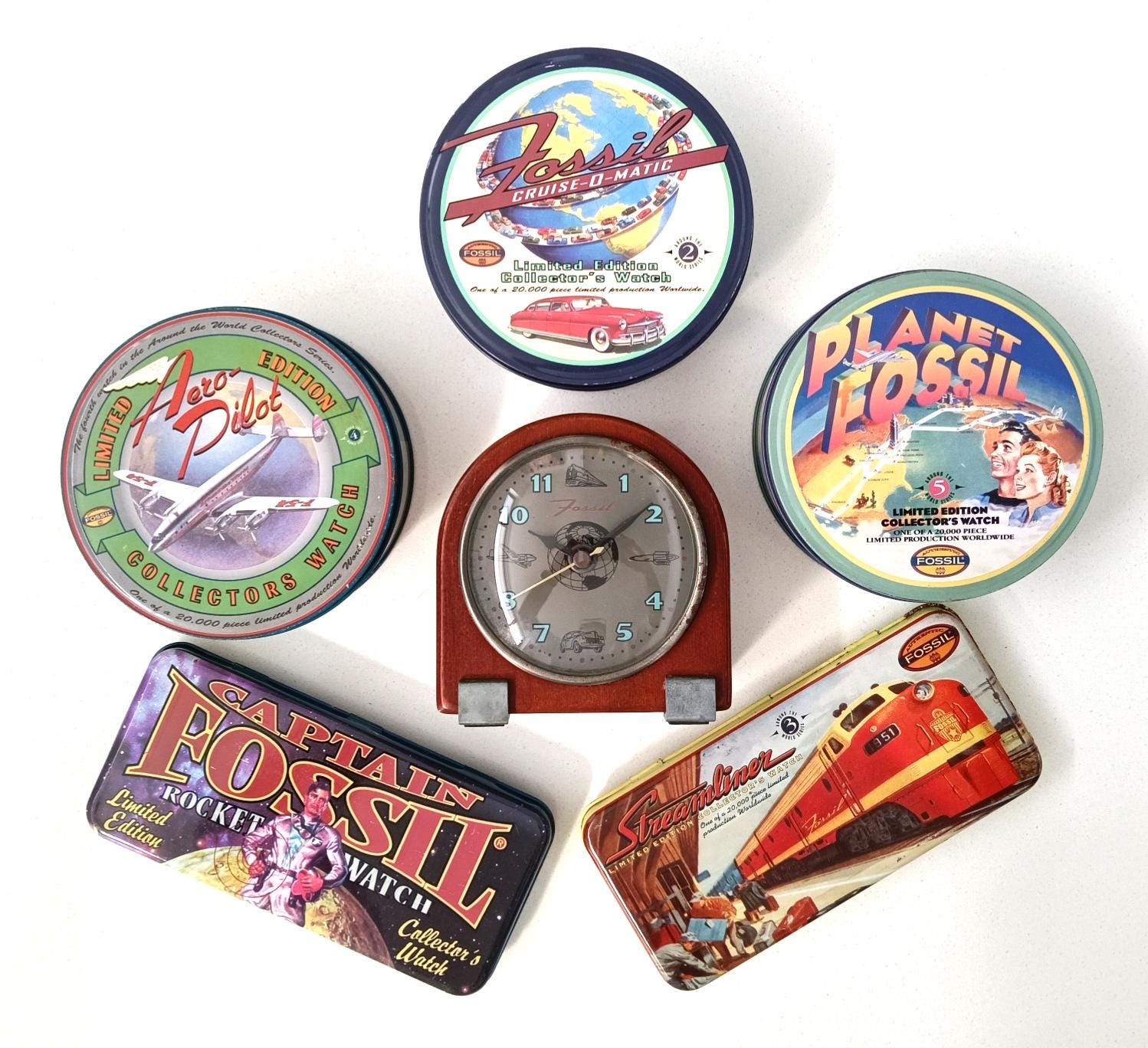 Vintage Fossil Clocks - Etsy