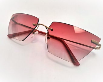 Scanlon Theodore "The Heroine" Designer Sunglasses Ladies Eyewear Pink Gold Boxed Retro Style Japan Birthday Gift Cost 450 Dollars