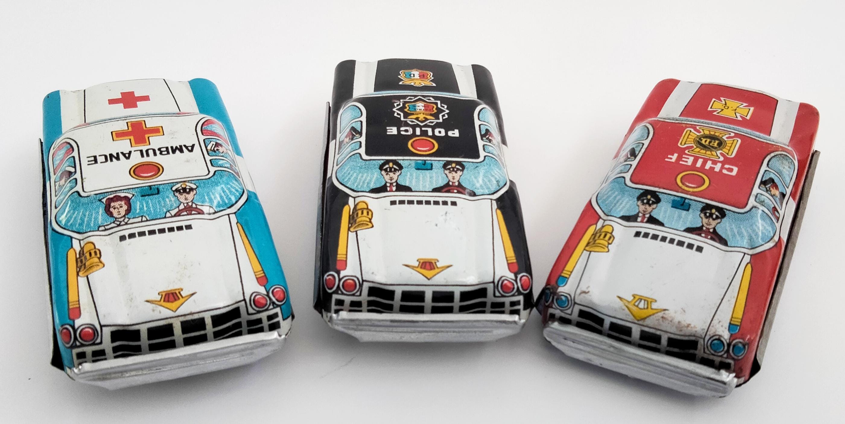 Fire chief tin car - Etsy 日本