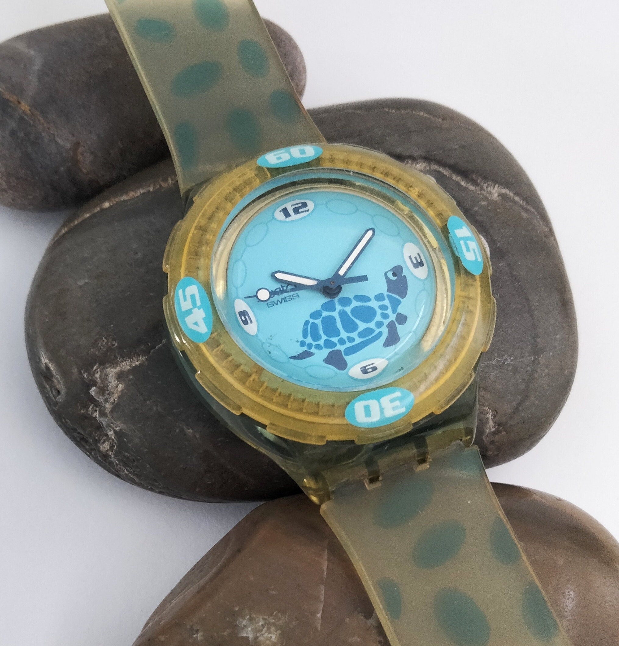 時計 Swatch Scuba 2000 時計 Swatch Scuba 2000 2000 Rare Blue Swatch Scuba 200 Swiss