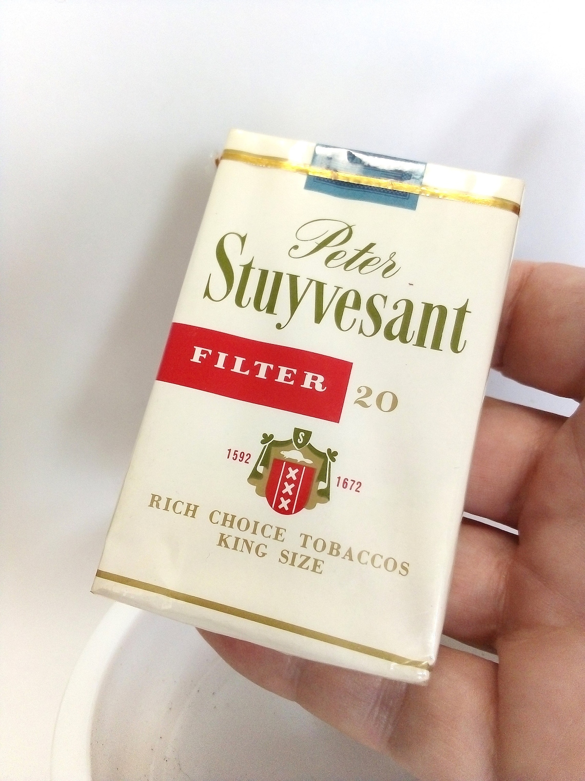 Rare STILL SEALED Peter Stuyvesant Cigarette Packet & Ashtray Etsy