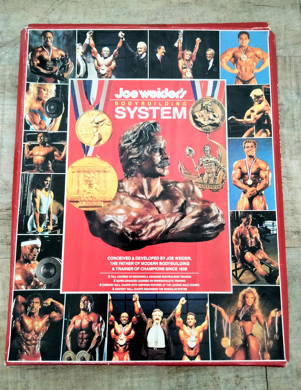 Vintage Bodybuilding Book Poster Joe Weider Bodybuilding | Etsy