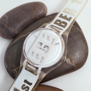 VIDEO* Vintage Swatch Watch Rare &quot;MILLENNIUM&quot; 31st December 1999 Unisex Swiss Made Quartz Movement Vintage Timepiece Gift Ideas Film Props