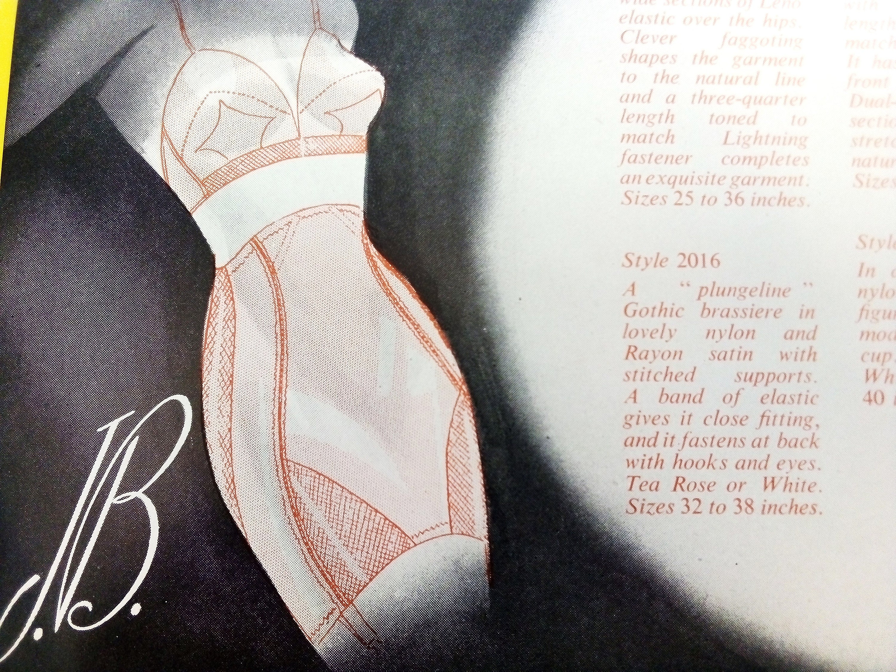 Vintage 50's Brochure Lingerie Brassiere Stockings Girdle | Etsy