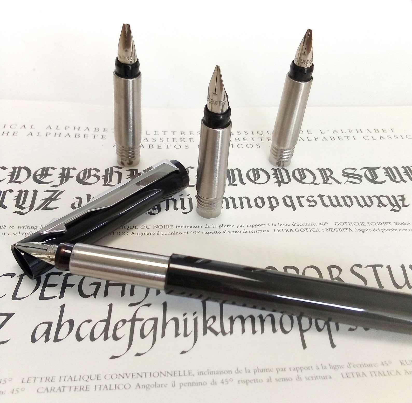Vintage Parker Pen Fountain Pen Calligraphy Writing Etsy