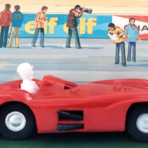 Rare Vintage Mercedes Benz 300 SLR Friction Toy Car Boxed Old Store Stock German Toy Mercedes Toy Racing  Motorsport Automobilia Film Props