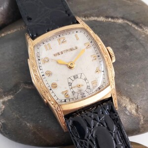 ビデオ* ヴィンテージ BULOVA「ウェストフィールド」アールデコ調機械 