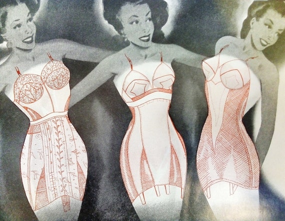 Vintage 50's Brochure Lingerie Brassiere Stockings Girdle Store