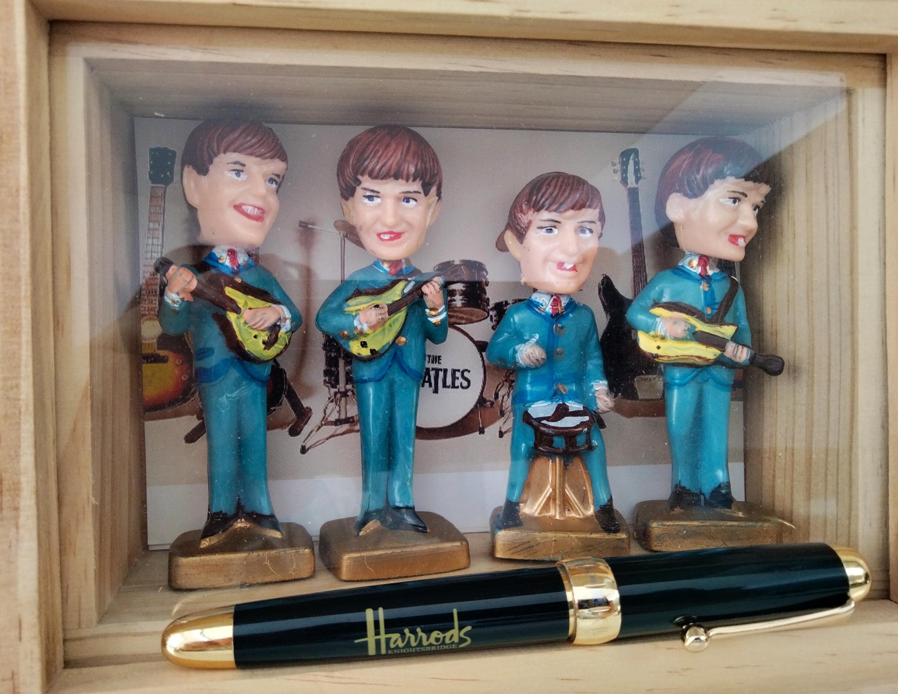 RARE! Vintage 1965 Beatles Bobble Head Dolls England Liverpool Fab