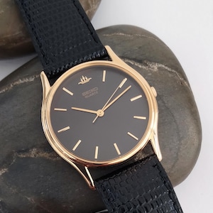 VIDEO* Amazing SEIKO GALAXY Quartz New Old Stock Dress Watch Gold Plated Gent&#39;s Ladies Unisex Wristwatch Timepiece Birthday Gifts Film Prop