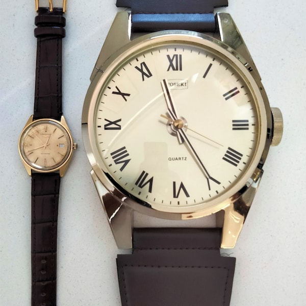 VIDEO* Vintage "HOSEKI" Steel Oversized Wristwatch 12cm Case Wall Hanging Vintage Timepiece Man Cave Birthday Gift Office Gift Retro Kitsch