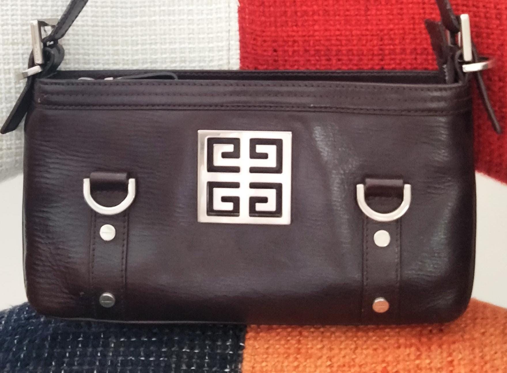 VIDEO* Rare Vintage GIVENCHY MC 1020 Leather Ladies Designer Handbag Shoulder Bag Evening Bag 90's Fashion Birthday Gifts For Her Film Props