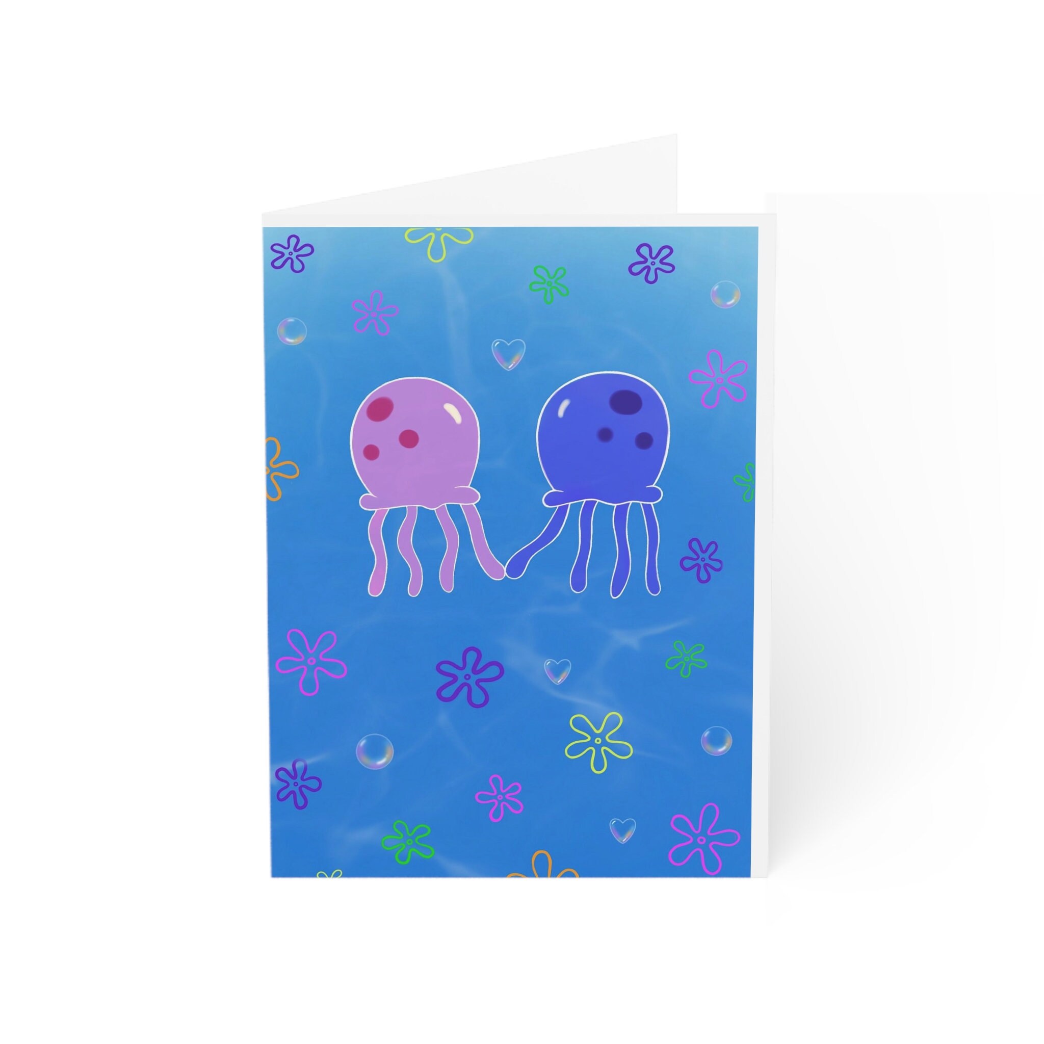 Bikini Bottom Jellyfish Card Etsy