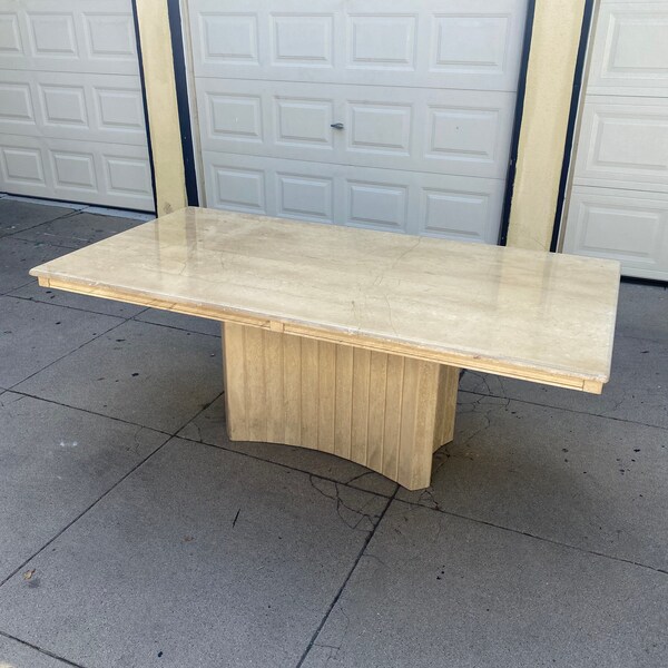 Travertine Dining Table Etsy