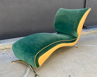 Postmodern 80s/90s Kagan Style Chaise Lounger