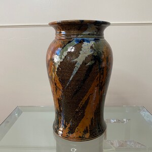 Mid Century Hand Thrown Ceramic Vase