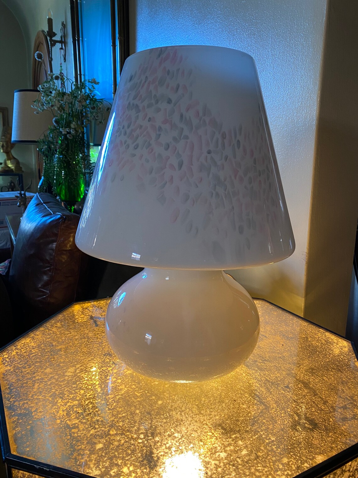 Large Murano Funfetti Postmodern Lamp Etsy UK