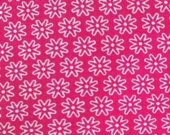 8 EUR/m Baumwolle, Blumen, pink