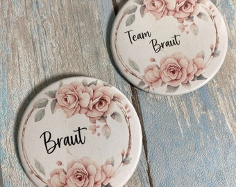 Button Braut Team Braut Junggesellinnenabschied