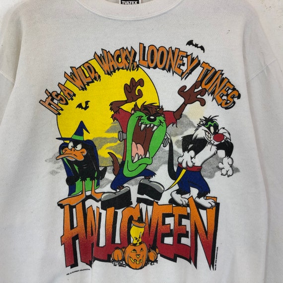 Rare!!! Vintage Looney Tunes Halloween Sweatshirt… - image 3