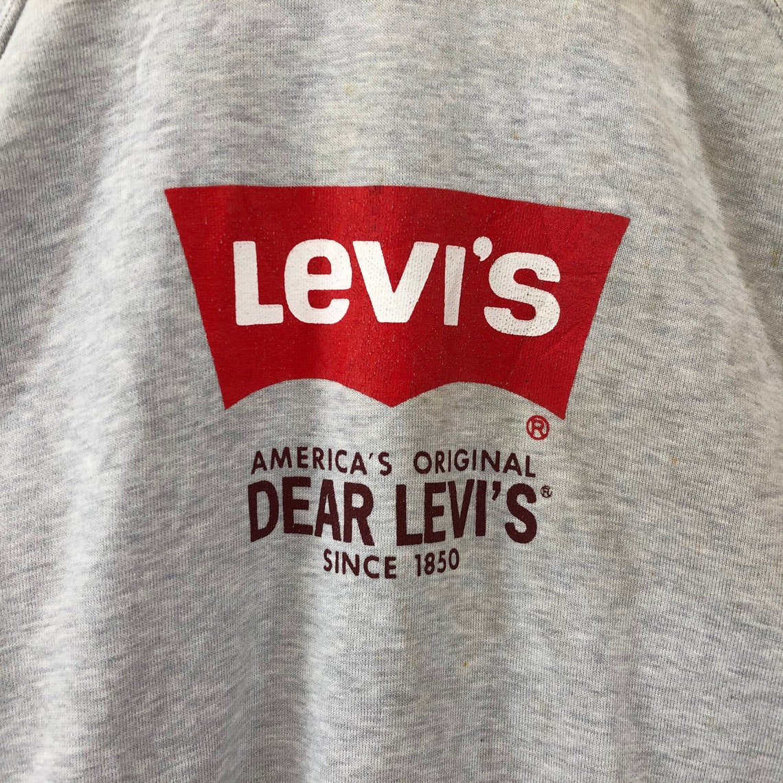 Rare Vintage levis sweatshirt Small Logo American Original | Etsy