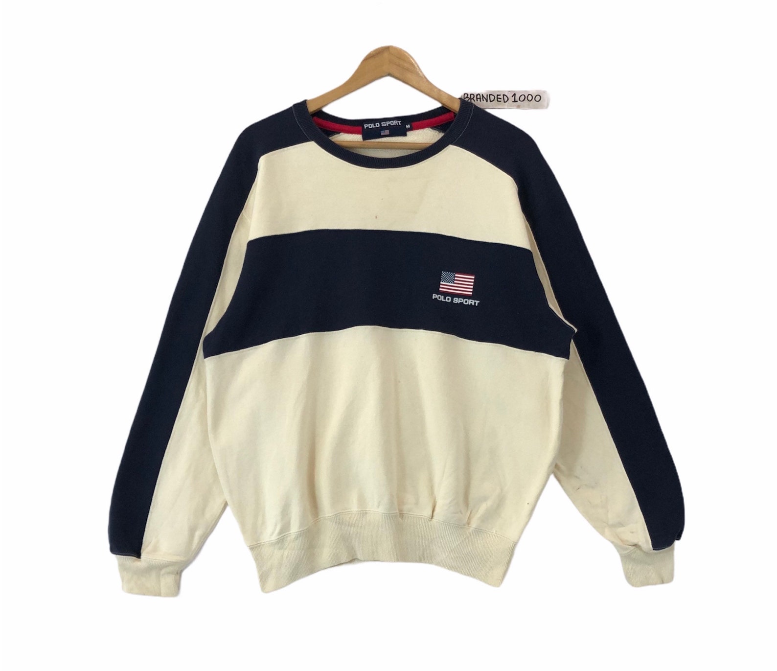 Rare Vintage Polo Sport Ralph Lauren Sweatshirt Small Logo ...
