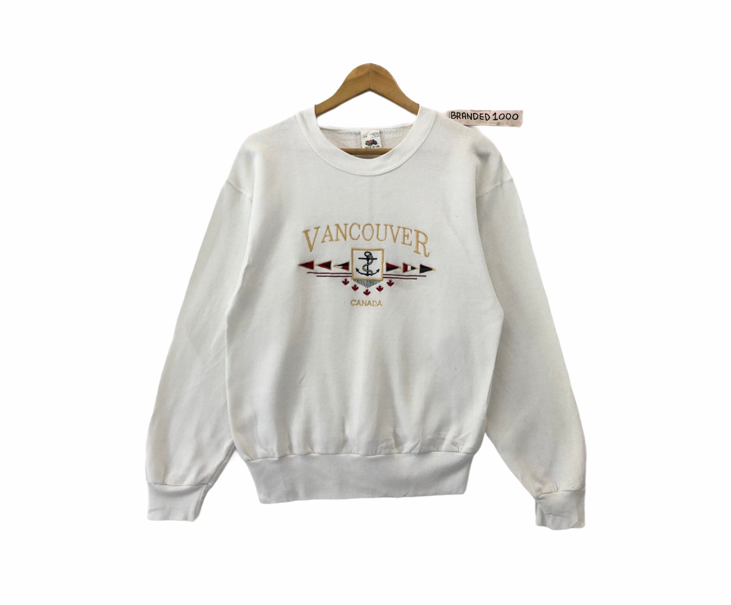 Rare Vintage Vancouver Sweatshirt Canada Vancouver Big - Etsy UK