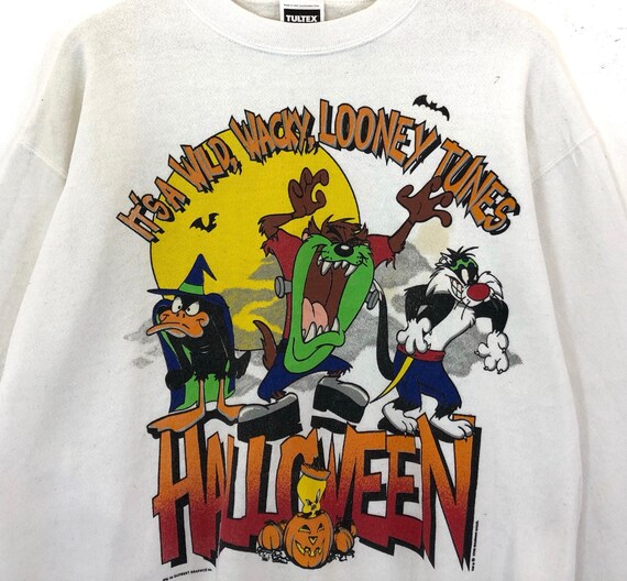 Rare!!! Vintage Looney Tunes Halloween Sweatshirt… - image 2