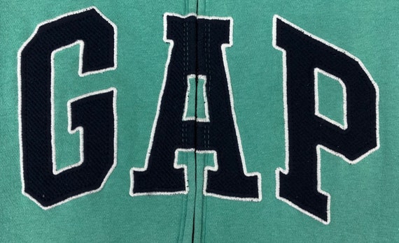 Raro Vintage Gap sudadera sudadera Gap gran bordado logotipo