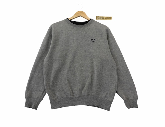 Rare Vintage MCM Legere Pullover Small Logo Spellout Embroidery