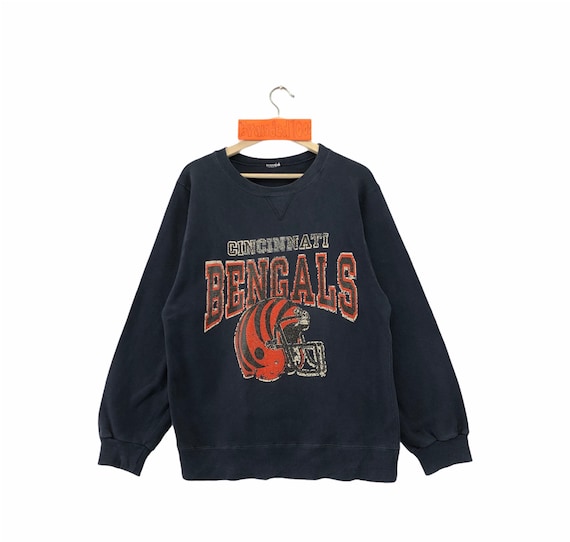 Rare Vintage the Cincinnati Bengals Sweatshirt Big Logo Spellout Pullover  American Football Jumper NFL National Football League 