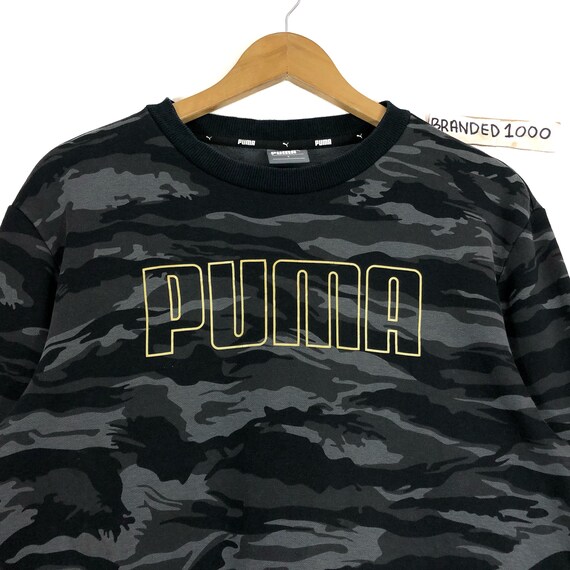 Raro Puma sudadera Puma Ejército Pequeño Logo Jersey | Etsy España